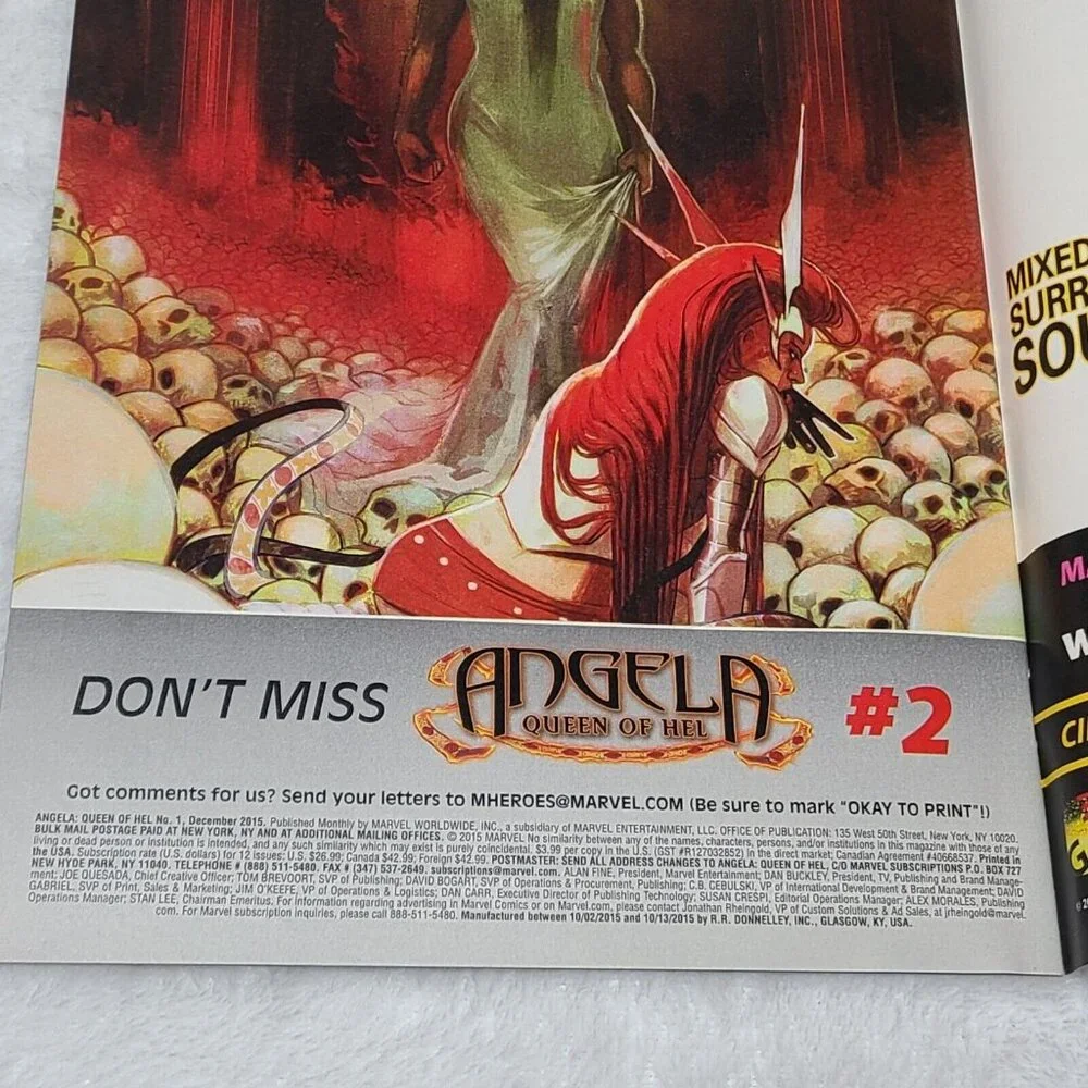 Angela Queen of Hel 1 Marvel Comics 2015 VF- Cover A - Picture 7 of 16